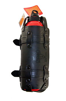 BENSINFLASKA / HÅLLARE,TEXAS LEATHER, RYMD 1,5 LIT.