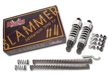 SÄNKNINGSSATS FRAM/BAK 10,5" HD SPORTSTER 1988-03, BURLY SLAMMERKIT 