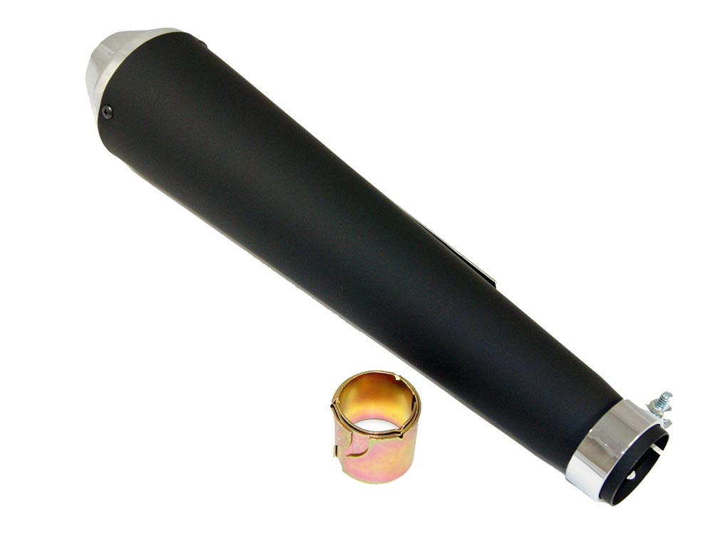 LJUDDÄMPARE MINIZOOM SVART MED KROMAD KONA - 3