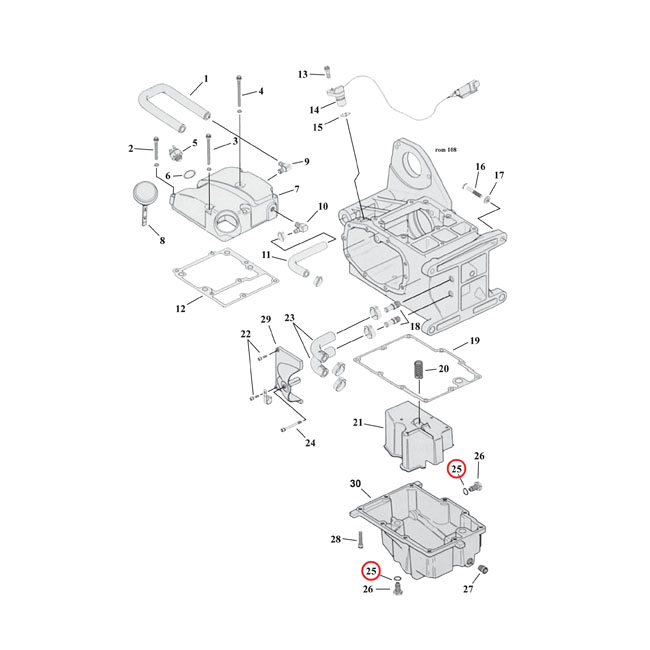 O-RING HD AVTAPPNING, VÄXELLÅDA, OLJEPUMP MED MERA - 6