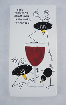 I cook with wine sometimes I even add it to the food