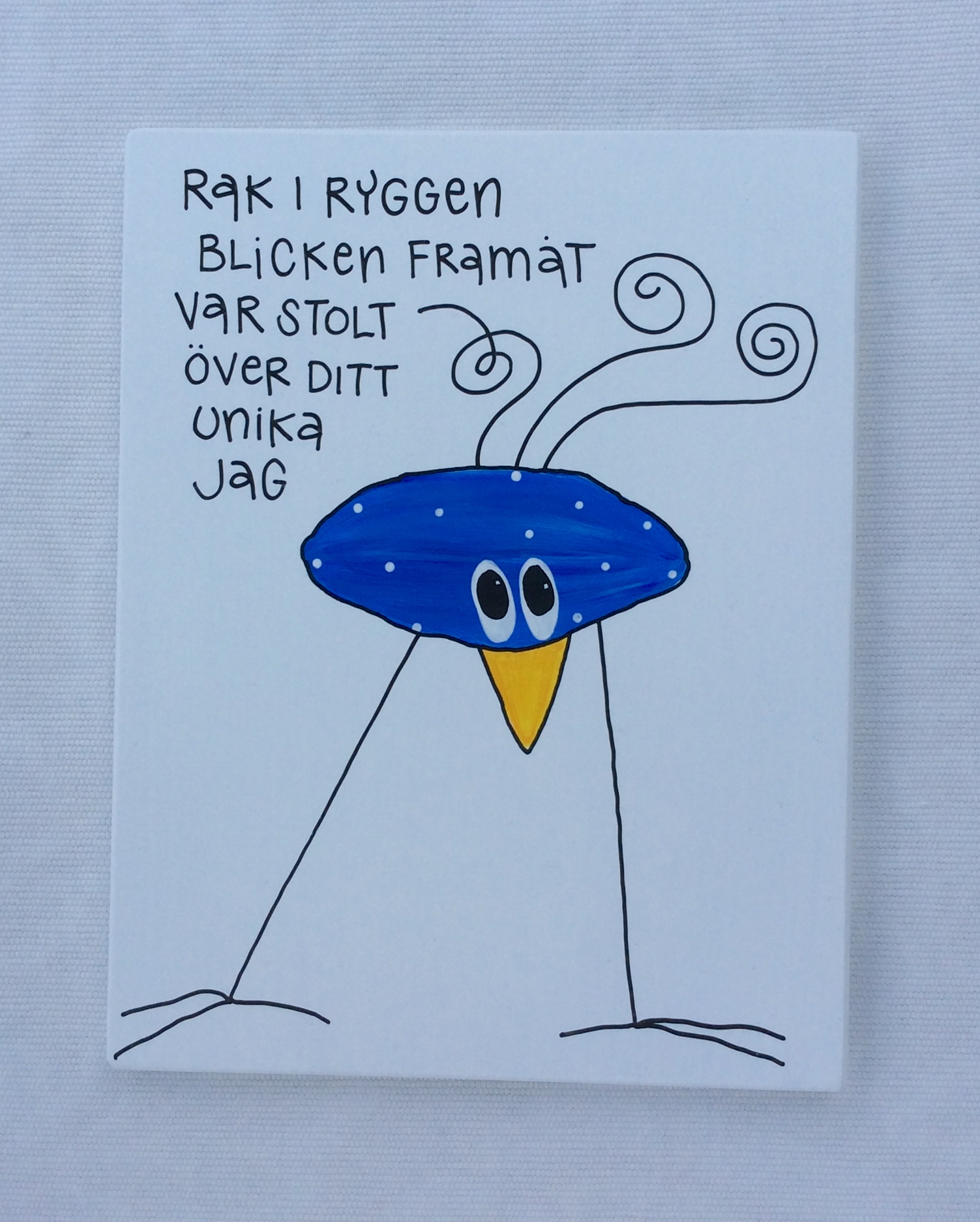 Rak i ryggen blicken framåt var stolt över ditt unika jag