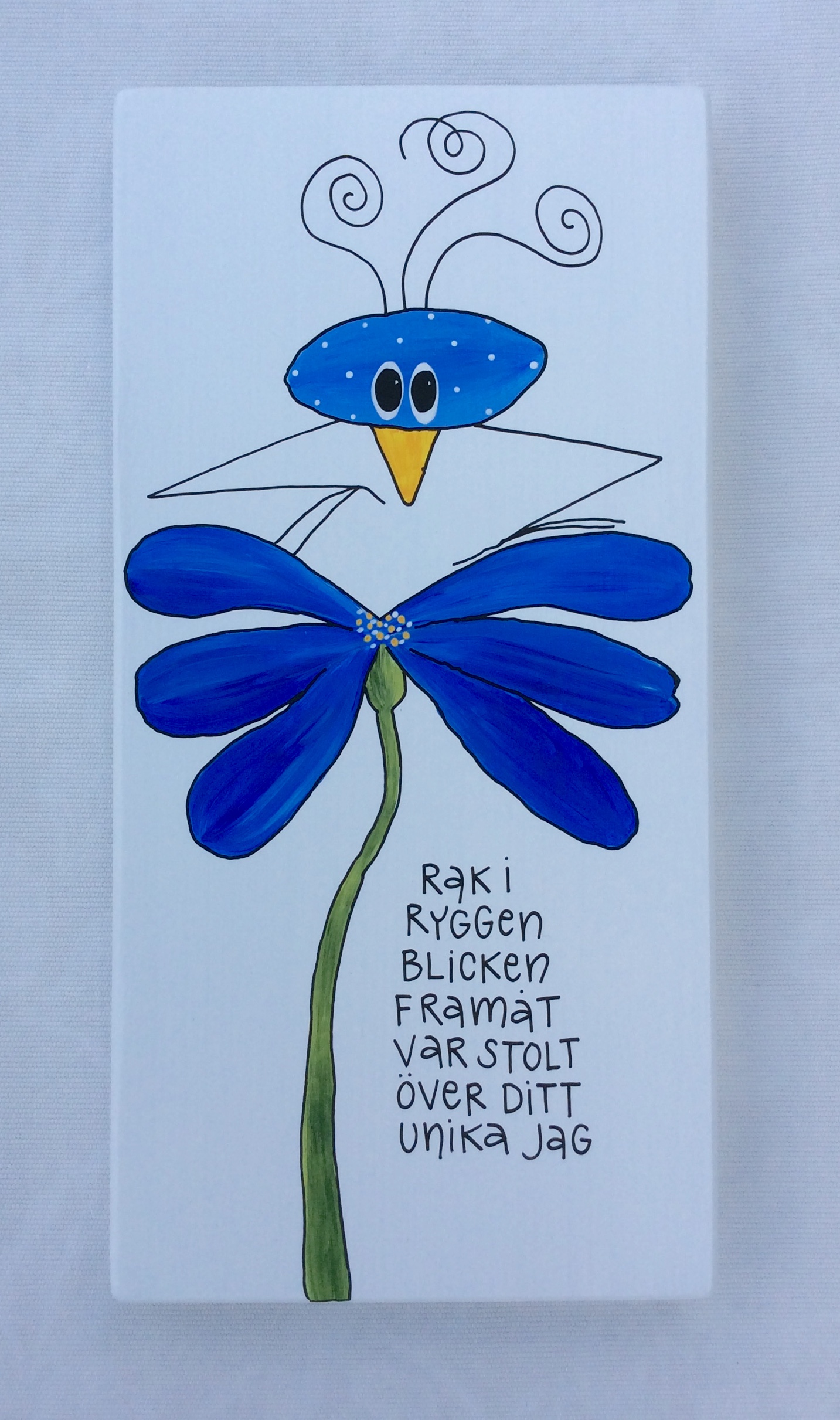 Rak i ryggen blicken framåt var stolt över ditt unika jag