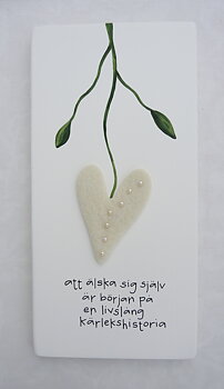 att älska sig själv är början på en livslång kärlekshistoria