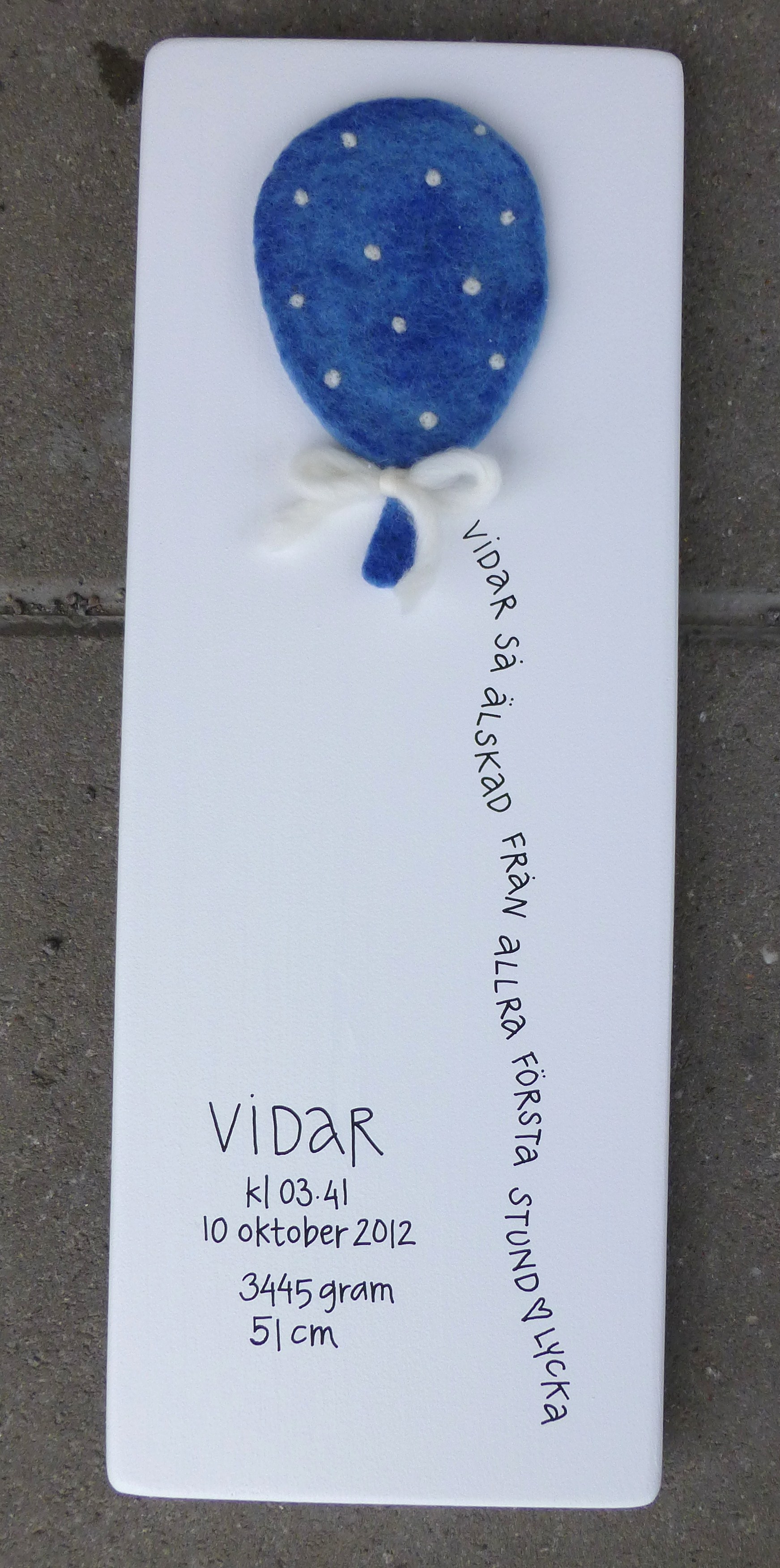 Födelse / Doptavla