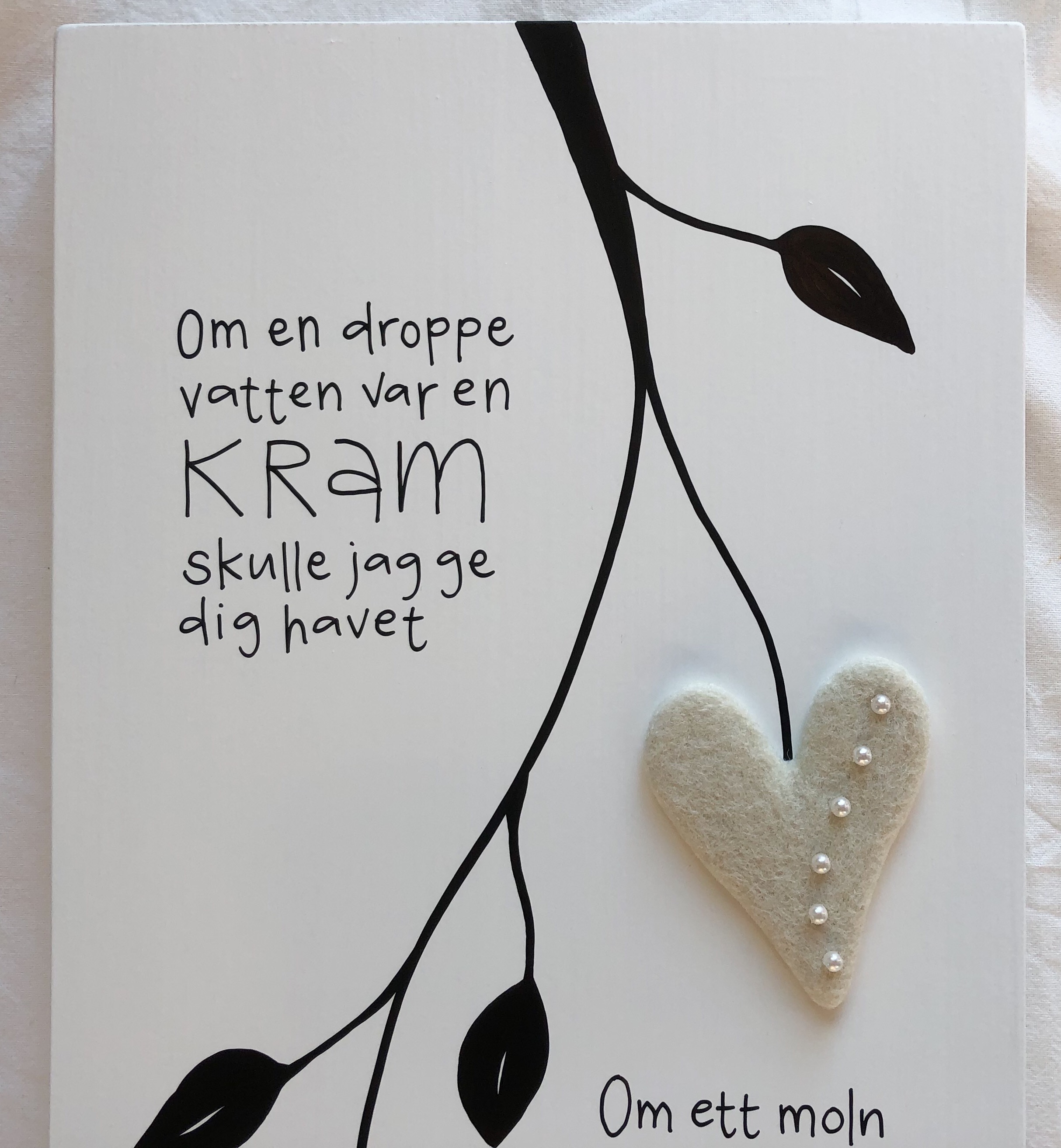 Om en droppe vatten var en kram skulle jag ge dig havet - 2