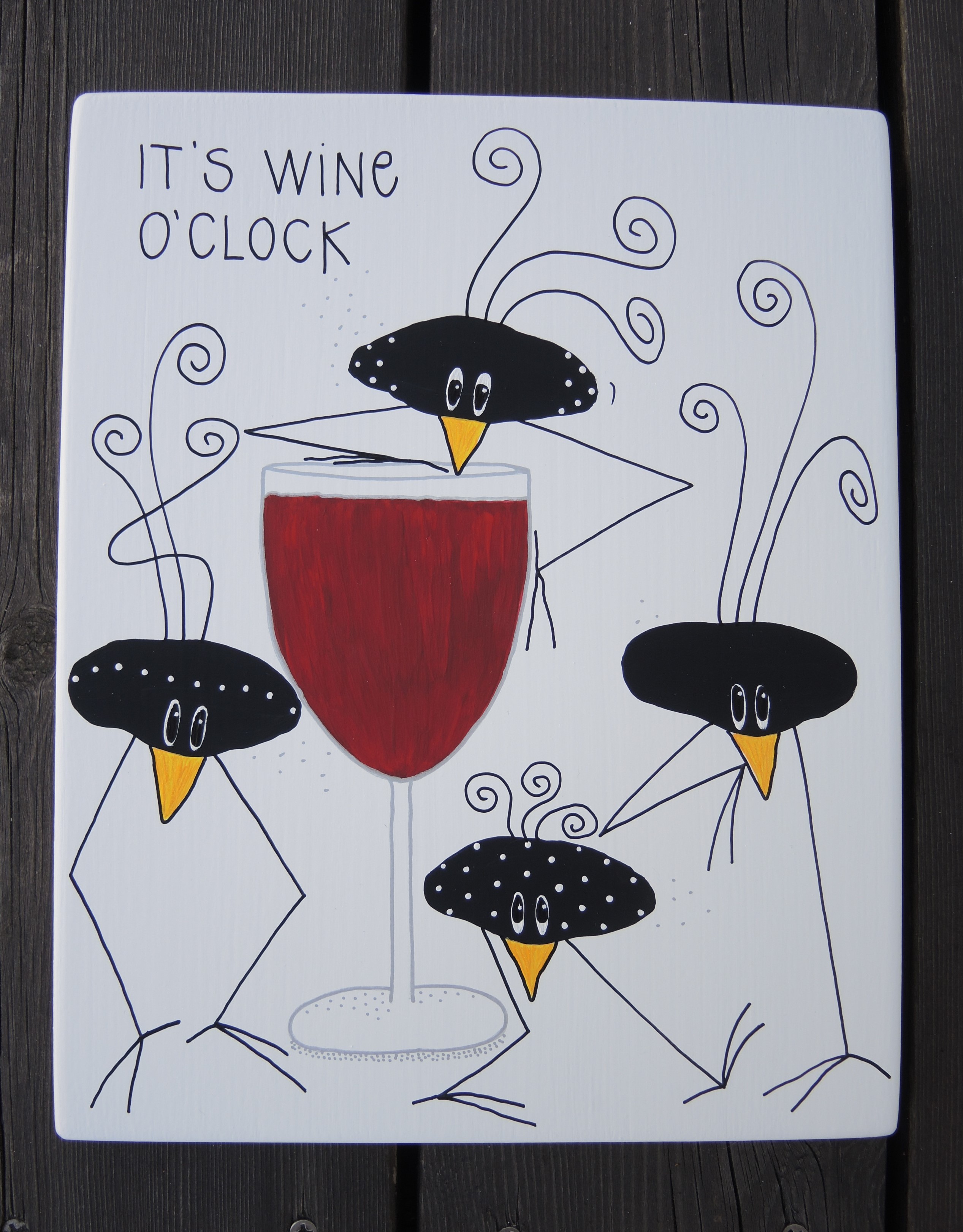 It's wine o'clock