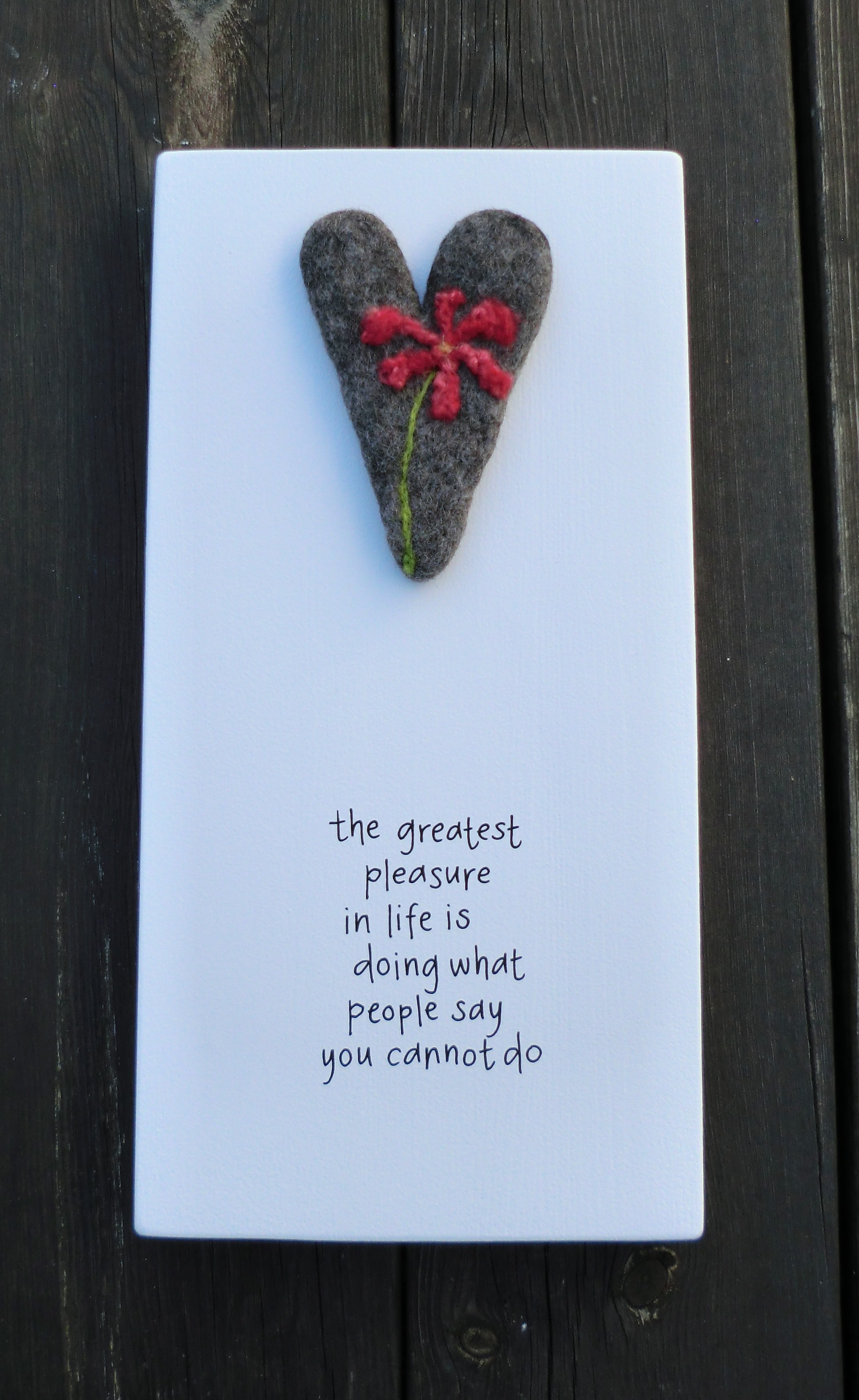 the greatest pleasure in life is doing what people say you cannot do