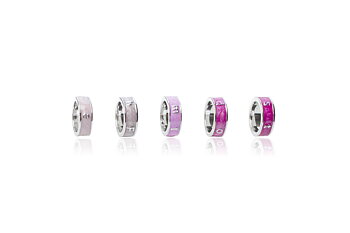 Pink Ribbon Pendant Rings S