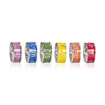 Rainbow Pendant Rings L