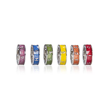 Rainbow Pendant Rings S