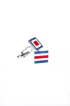 Maritime Flag Cufflinks Red/Blue/White