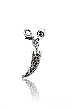 Single Horn Crystals Black