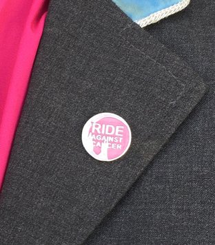 RideAgainstCancer Pin - 3