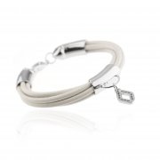 Leatheer Multi Bracelet White