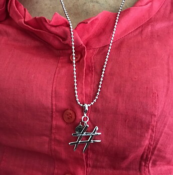 Necklace Hashtag #METOO