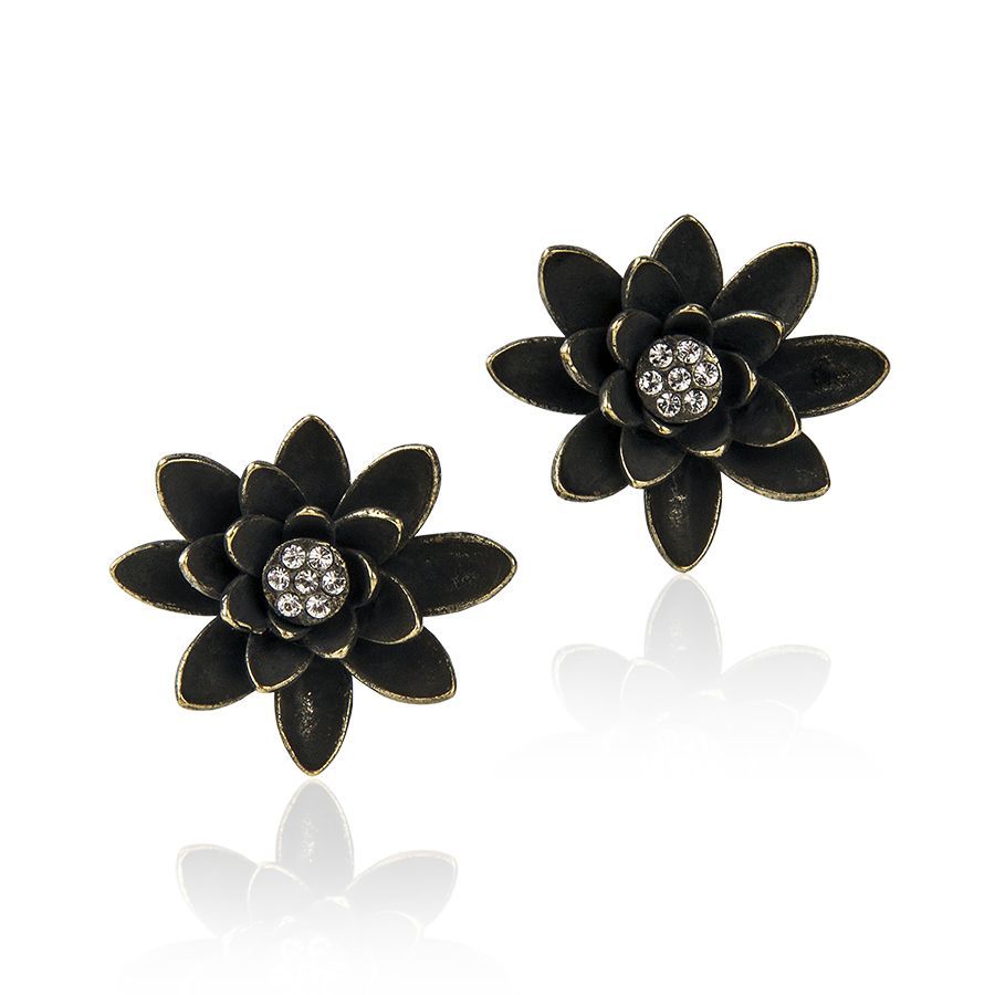 Water Lily/Lotus  Vintage Earpieces