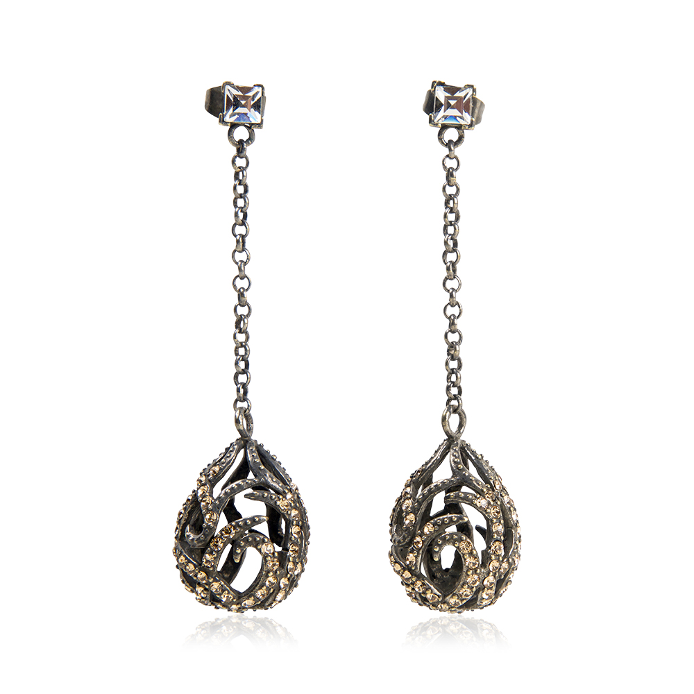 Bonfire Crystal Earpieces Vintage