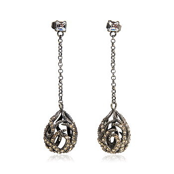 Bonfire Crystal Earpieces Vintage