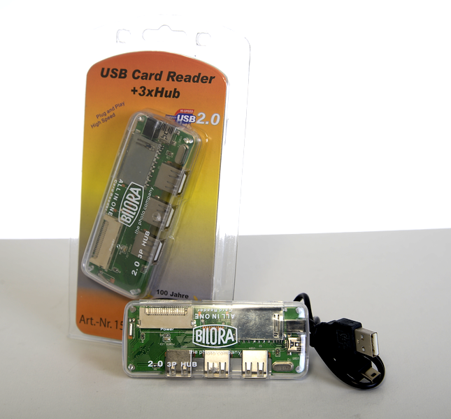 BILORA USB Card Reader + 3xHub