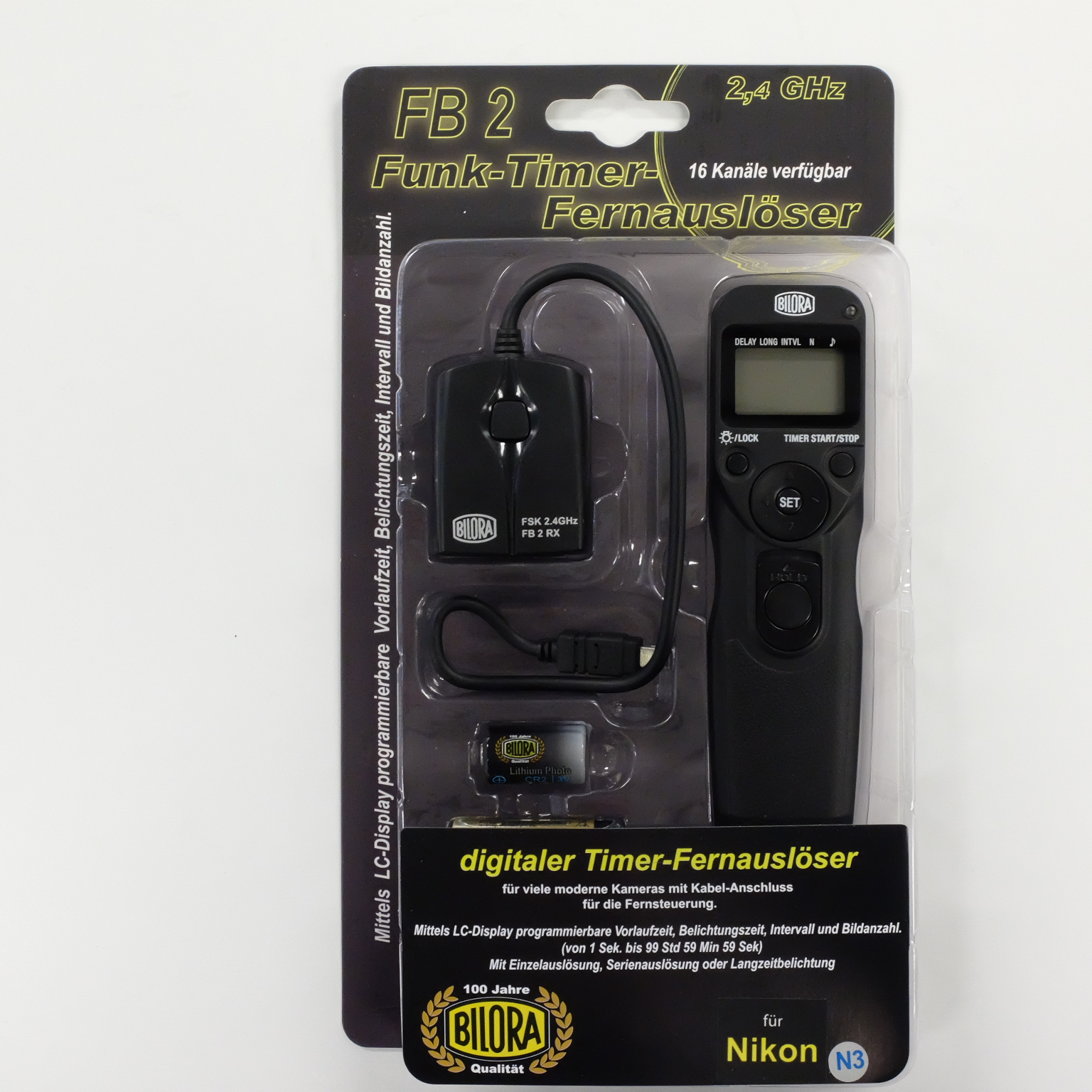 Bilora Fjärrutlösare med timer Nikon FB-2 - 2