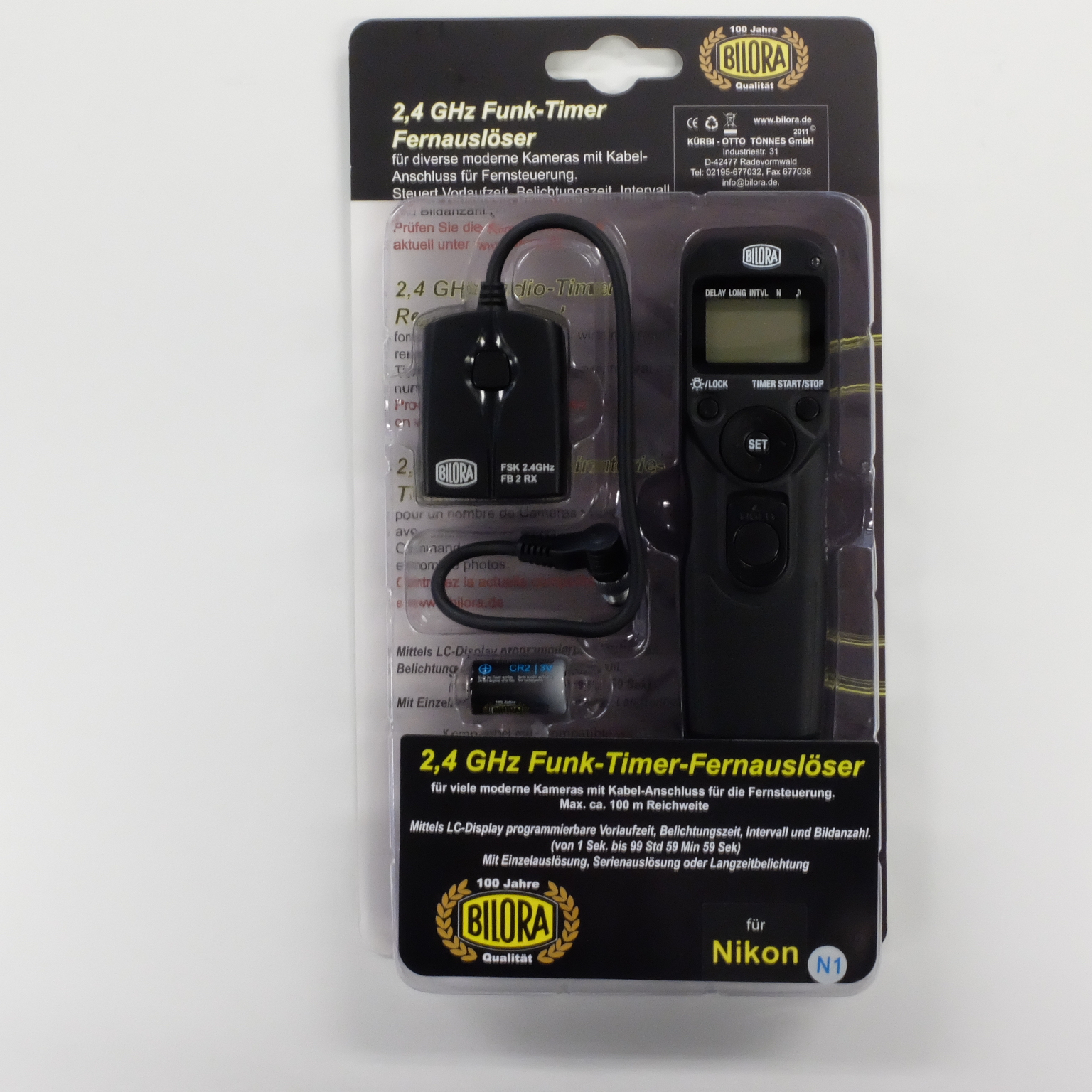 Bilora Fjärrutlösare med timer Nikon FB-2
