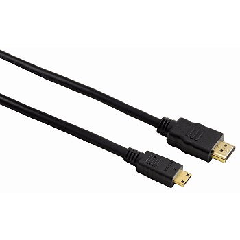 Hama Kabel HDMI A-mini C 2m Guld (Foto)