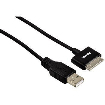 Hama iPhone USB Sync Kabel svart