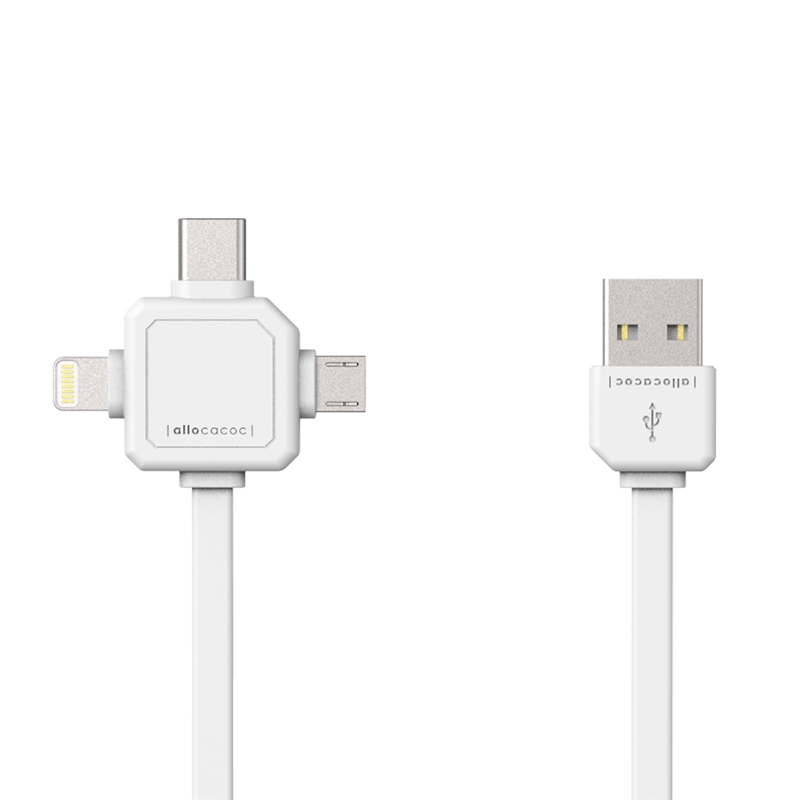 Allocacoc USB Kabel vit
