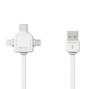 Allocacoc USB Kabel vit