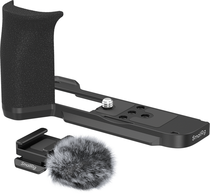 SmallRig 5808 L-Shaped Mount Plate with Handle for Canon PowerShot V1 (Black) - 3