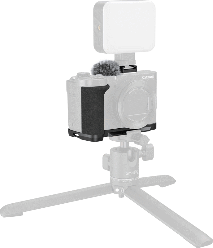SmallRig 5808 L-Shaped Mount Plate with Handle for Canon PowerShot V1 (Black) - 6