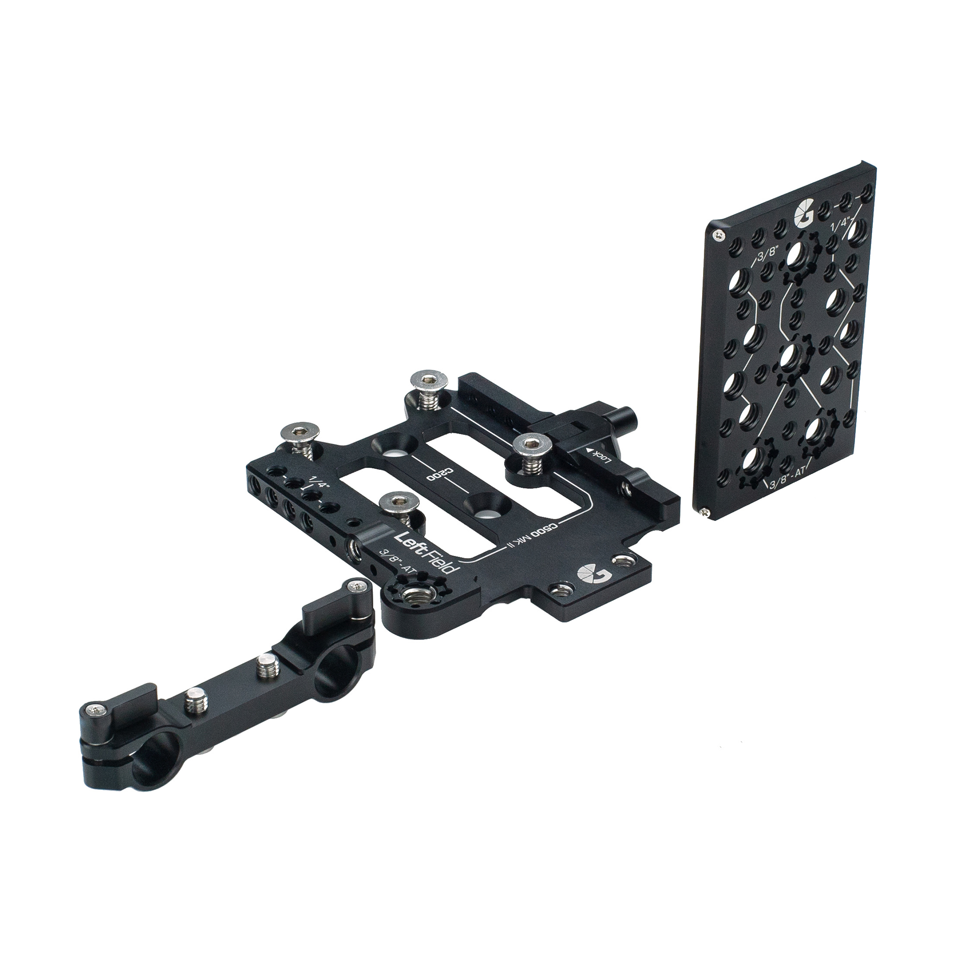 Bright Tangerine Canon C500 Mk II/C300 Mk III/C200 LeftField Sliding Top Plate - 3