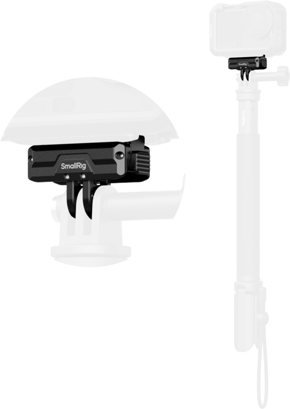 SmallRig 5890 Bidirectional QR Folding Adapter Mount with 2-Prong Mount and 1/4"-20 Threaded hole - 6