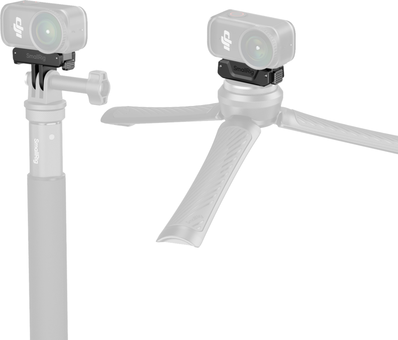 SmallRig 5918 Bidirectional QR Folding Adapter Support with 2-Prong Mount and 1/4"-20 Threaded hole - 3