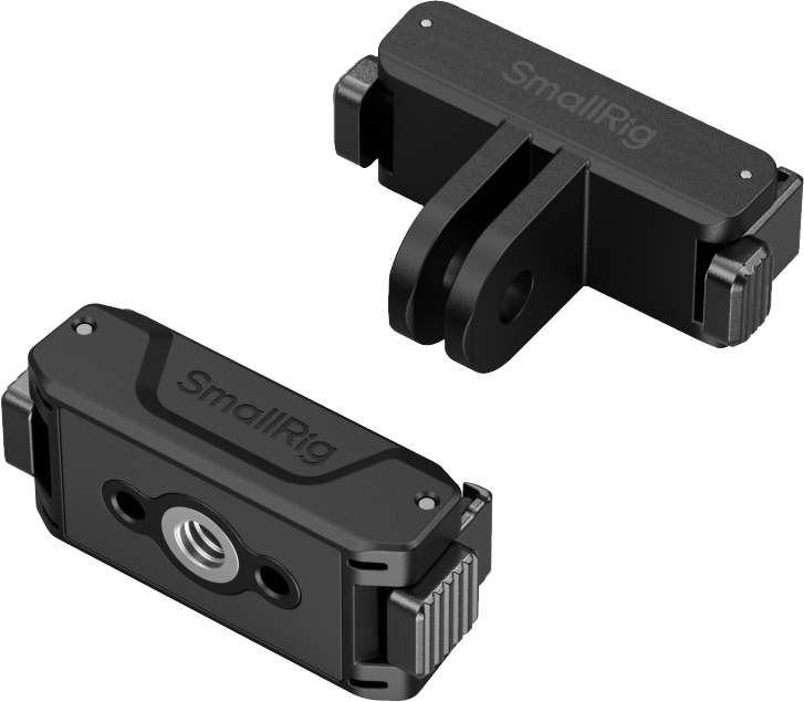 SmallRig 5918 Bidirectional QR Folding Adapter Support with 2-Prong Mount and 1/4"-20 Threaded hole - 6