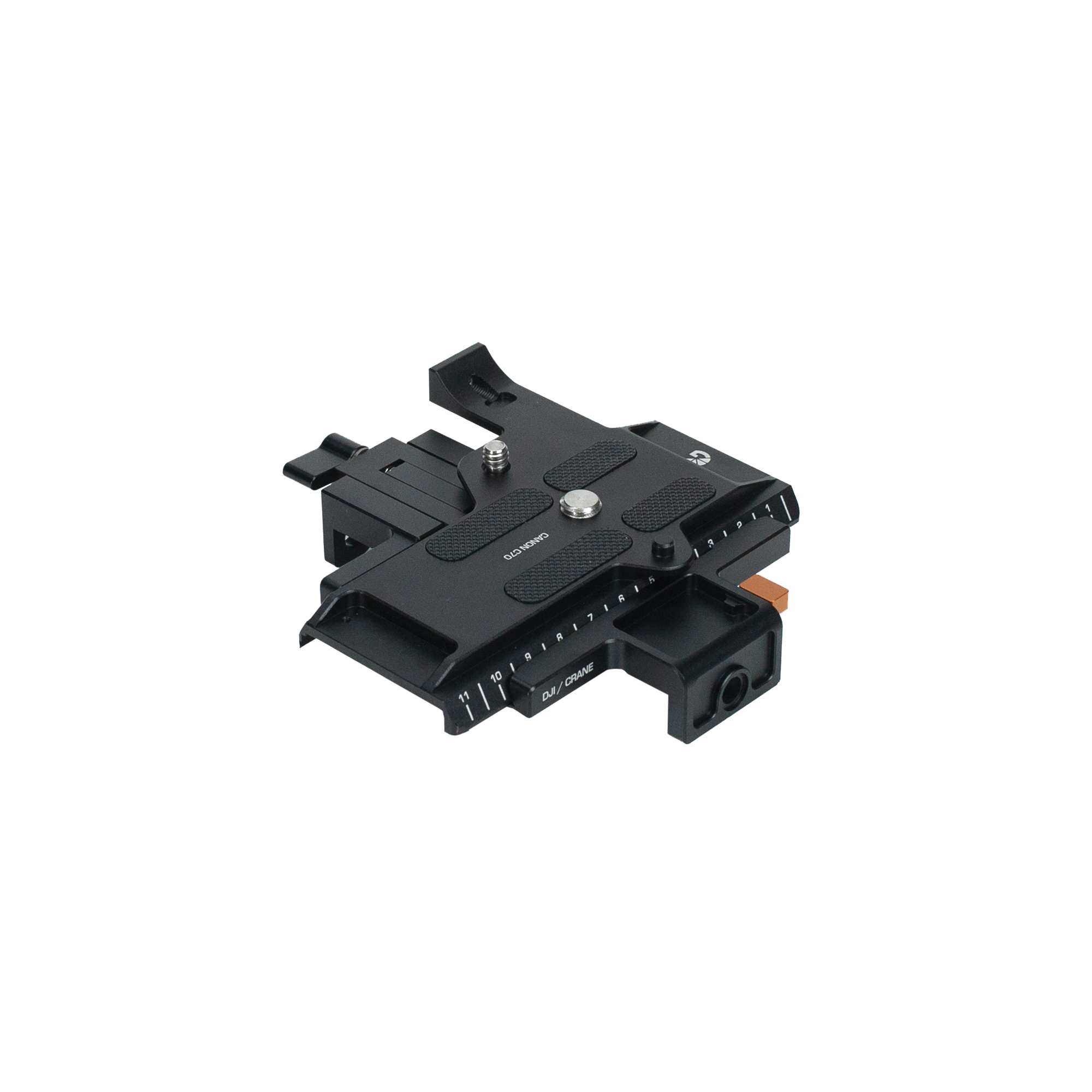 Bright Tangerine Canon C70 Riser Kit (DJI RS 2 & 3) for 15mm LWS Baseplate - 6