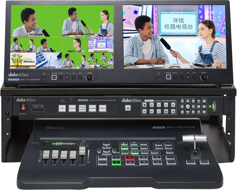 Datavideo GO-650-Studio 4 Inp HDMI/SDI switcher w. streaming/rec