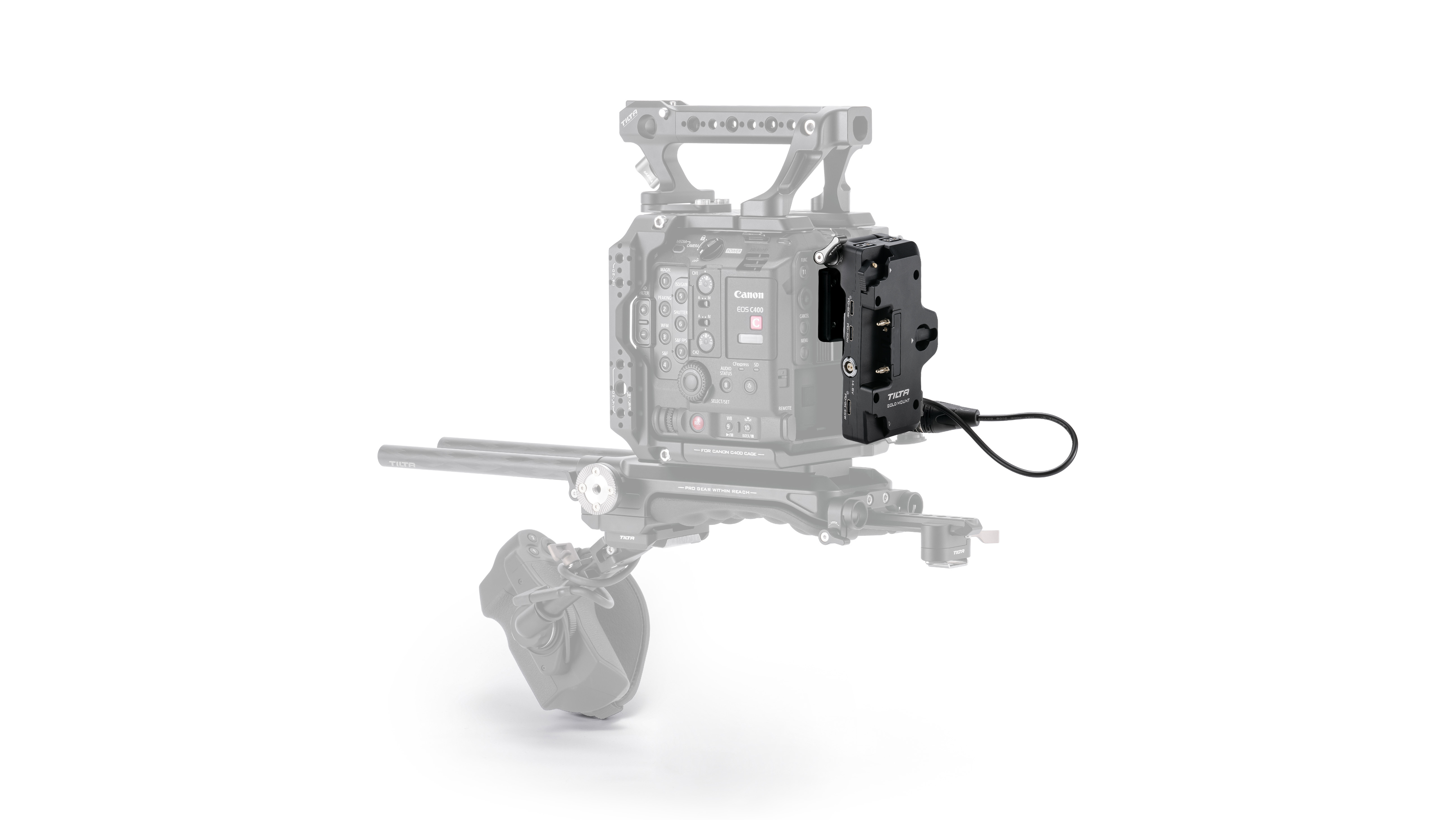 Tilta Battery Plate for Canon C400 - Gold Mount - 4