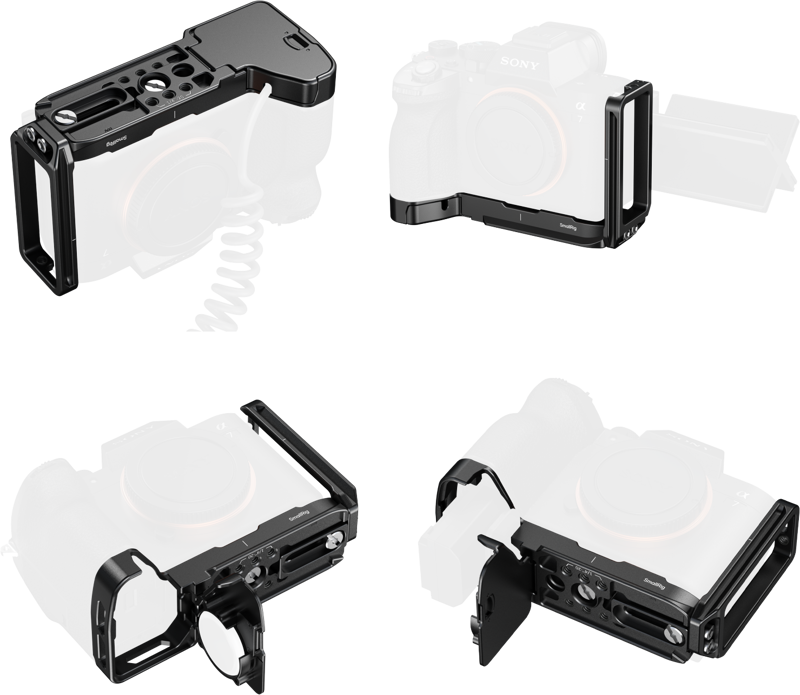 SmallRig 6034 L-Shaped Mount Plate with AirTag Slot for Sony Alpha 7 V / 7R V / 7 IV - 5