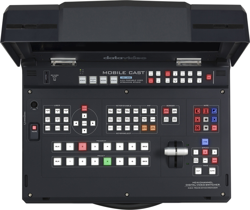 Datavideo HS-1300 6-Channel HD Portable Video Streaming Studio - 3
