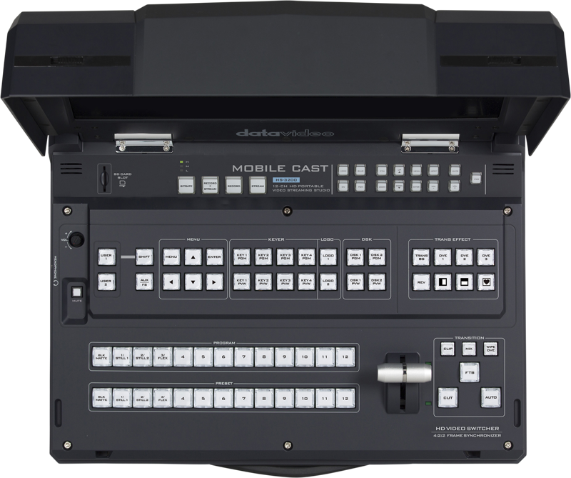 Datavideo HS-3200 12 inp Video Switcher (Hand Carry) - 3