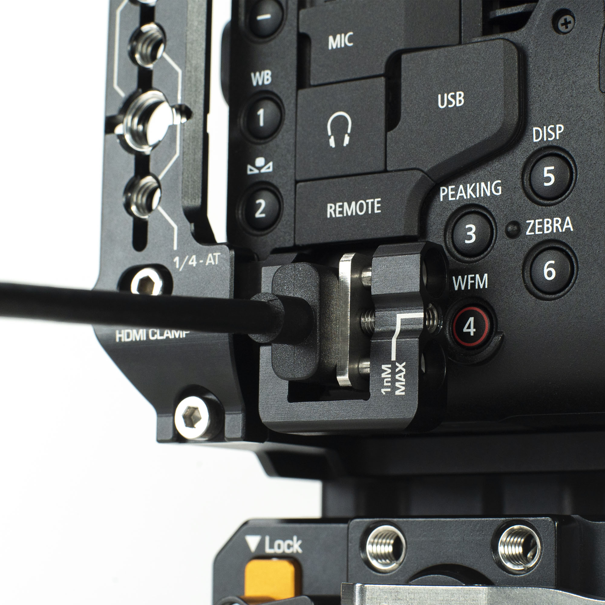 Bright Tangerine Canon C70 HDMI Clamp - 3