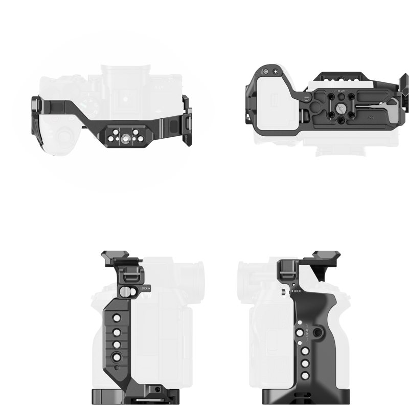 SmallRig 6024 "HawkLock" Quick Release Cage for Sony Alpha 7 V / 7R V / 7 IV - 4