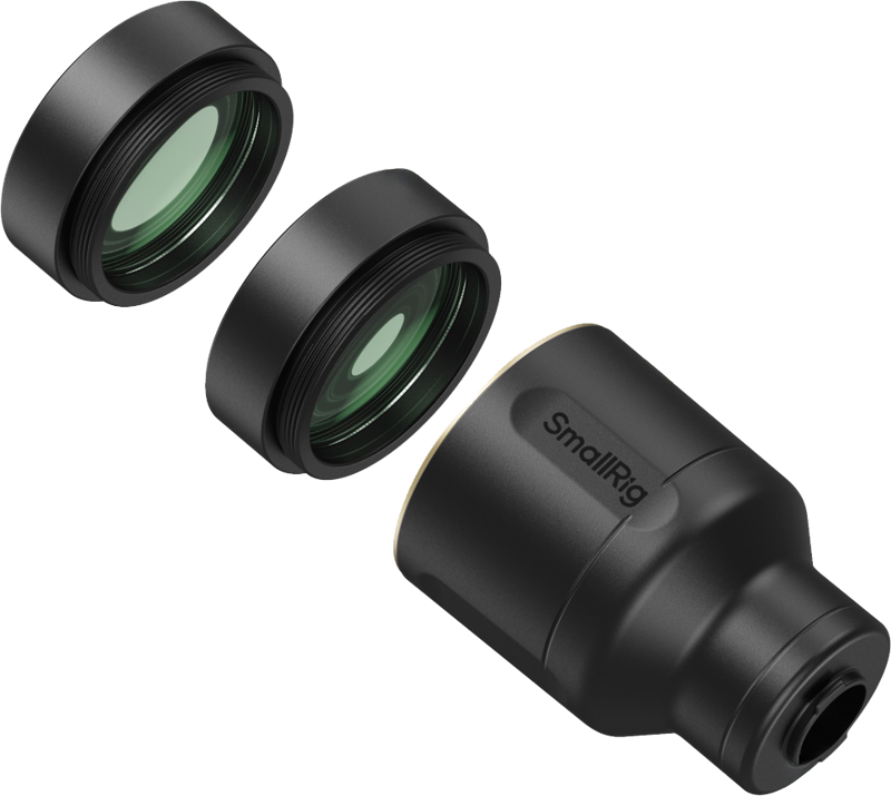SmallRig 5334 2× Magnification Telephoto & Macro Lens Kit for Phones (T-Mount) - 3