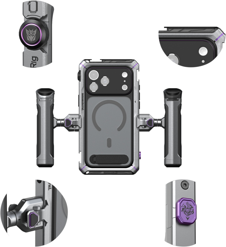 SmallRig 5585 Megatron Edition Mobile Dual Handheld Kit for iPhone 17 Pro - 2