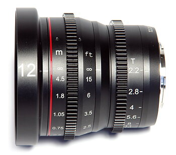 MEIKE 12mm T2.2 Manual Focus Cinema Prime Lins (MFT Mount) 