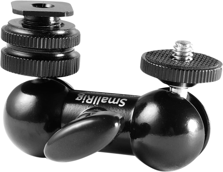 SmallRig 1135 MULTI-FUNC DOUBLE BALLHEAD SHOE+1/4" - 3