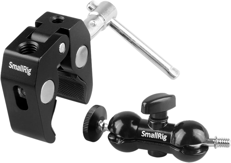SmallRig 1138 Double Ballhead w/Clamp & 1/4" Screw - 3