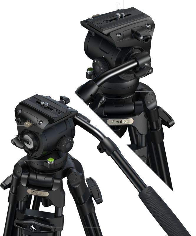 SmallRig 5579 FSD16 FreeSpeed Heavy-Duty Aluminum Alloy Tripod - 3